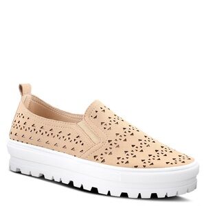 Elegant Beige Slip-On Sneakers for Women